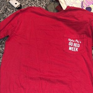 Red alpha phi long sleeve